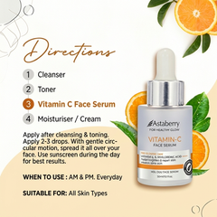 Astaberry Indulge Vitamin-C Face Serum – Skin Illuminate (30 ml)
